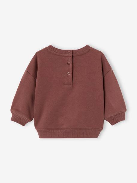Personaliseerbare sweater jongensbaby bordeauxrood - vertbaudet enfant 