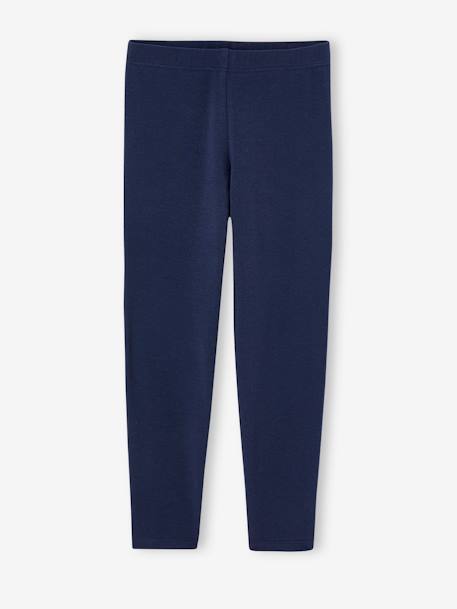 Gestreept nachthemd van flanel + legging voor meisjes rozenhout - vertbaudet enfant 