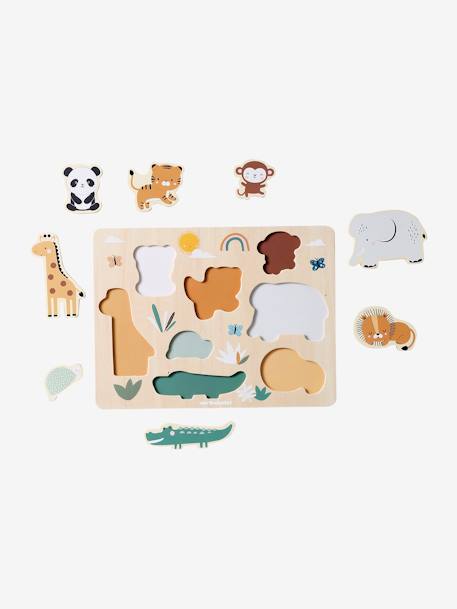 Chunky puzzel Jungle van FSC 100%®-hout hout - vertbaudet enfant 