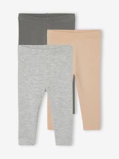 Baby-Legging-Set van 3 effen leggings Basics baby