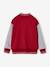 Teddy-sweatshirt in fleece voor jongens met lusbadge. dennen+hazelnoot+rood - vertbaudet enfant 