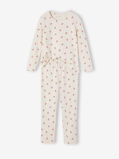 Set van 2 lange pyjama's meisjes framboos - vertbaudet enfant 