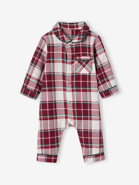 Geruite kerstpyjama voor baby's familie-capsulecollectie rood, geruit - vertbaudet enfant 