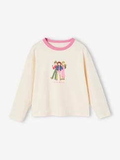 -T-shirt muze met lange mouwen meisjes