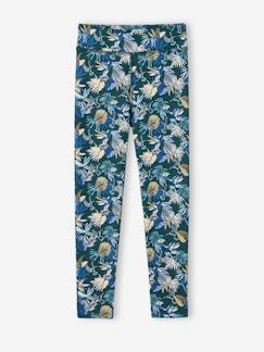 Meisje-Sportlegging van technisch materiaal exotische bloemenprint