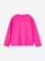 T-shirt Basics motief op de borst meisjes ecru+fuchsia - vertbaudet enfant 