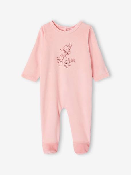 Set van 2 fluwelen slaappakjes voor baby's Disney® Bambi rozen - vertbaudet enfant 