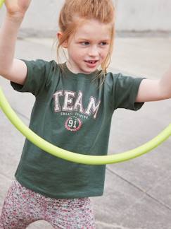 Meisje-T-shirt, souspull-T-shirt-Sportief shirt Team met korte mouwen