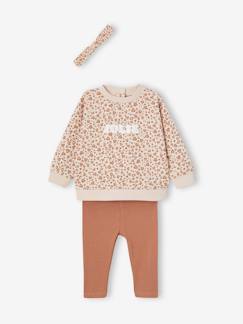 Baby-Personaliseerbare sweater + legging + haarband babymeisje