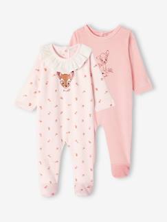 Baby-Pyjama, surpyjama-Set van 2 fluwelen slaappakjes voor baby's Disney® Bambi