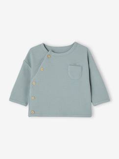 Baby-Trui, vest, sweater-Sweater-Aanpasbare sweater met honinggraat voor pasgeborenen