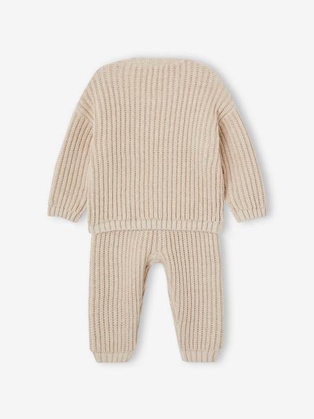 Baby geboorteset met 3 items gemêleerd beige - vertbaudet enfant 