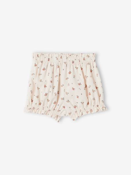 Set met 2 fluwelen shorts cappuccino - vertbaudet enfant 