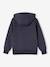 Sweater met capuchon en motief op de borst Basics jongens antraciet+hazelnoot - vertbaudet enfant 