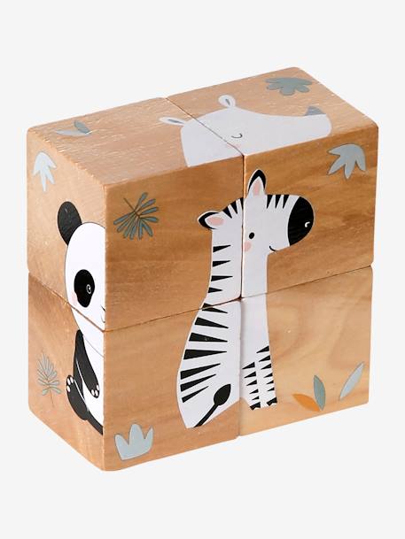 Multifunctionele box van FSC 100%-hout groen - vertbaudet enfant 