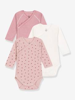 Set van 3 rompertjes met lange mouwen PETIT BATEAU  - vertbaudet enfant