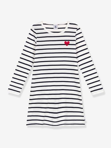 Gestreept nachthemd PETIT BATEAU blauw, gestreept - vertbaudet enfant 