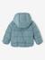 Donsjack met capuchon voor baby's met fleece voering grijsblauw - vertbaudet enfant 