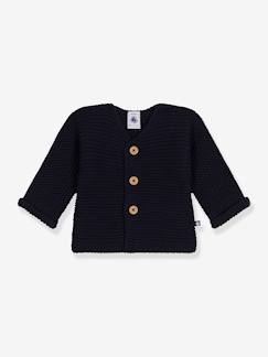 -Cardigan baby geribbeld tricot van biologisch katoen PETIT BATEAU