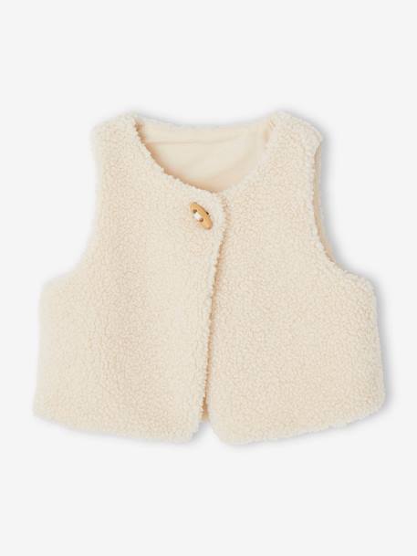 3-delige set baby ruitjesjurk + gilet + haarband zwart, geruit - vertbaudet enfant 