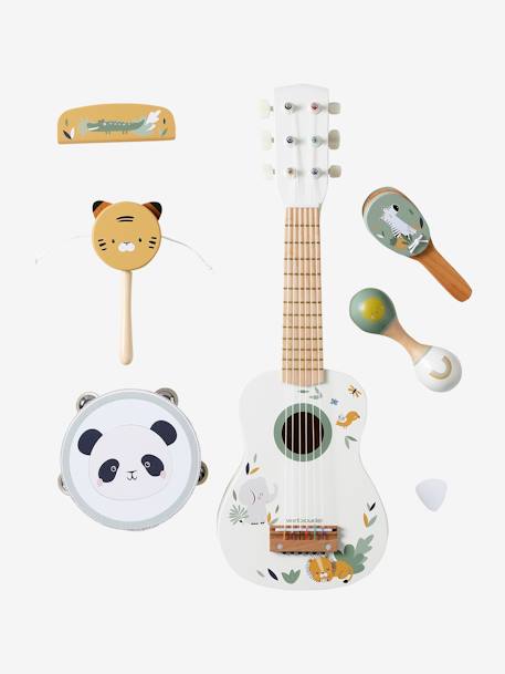 Set van 6 houten muziekinstrumenten 100% FSC TANZANIA ecru - vertbaudet enfant 