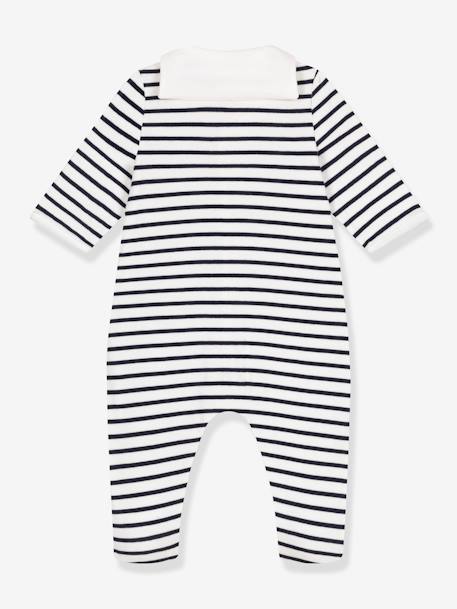 Pyjama in tubique PETIT BATEAU marineblauw, gestreept - vertbaudet enfant 