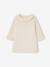 Tricot jurk met fantasiesteek baby paars+vanille - vertbaudet enfant 