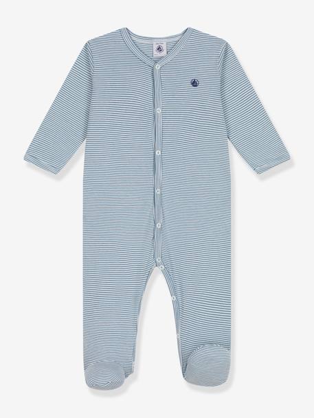 Gestreept slaappakje PETIT BATEAU blauw, gestreept - vertbaudet enfant 