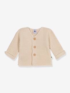 -Cardigan baby geribbeld tricot van biologisch katoen PETIT BATEAU