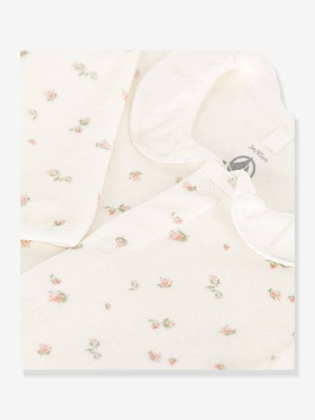 Slaappakje met bloemen PETIT BATEAU wit - vertbaudet enfant 