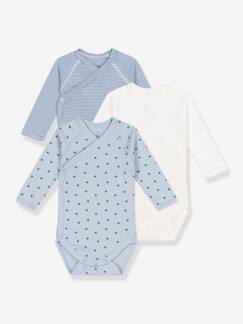 -Set van 3 rompertjes met lange mouwen PETIT BATEAU