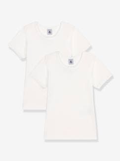 Meisje-Set van 2 T-shirts met korte mouwen PETIT BATEAU