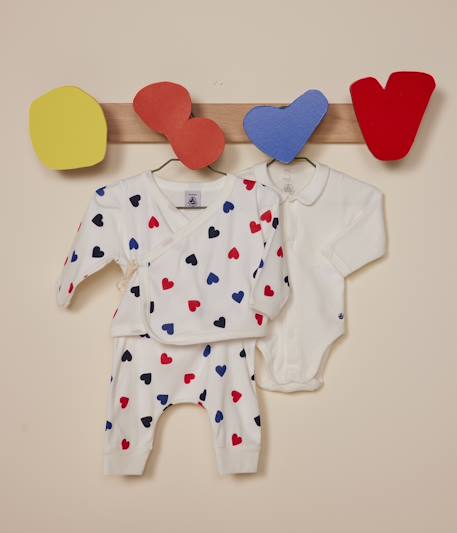 3-delige babyset PETIT BATEAU wit - vertbaudet enfant 