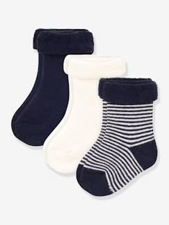 Baby-Set van 3 paar tricot babysokjes PETIT BATEAU