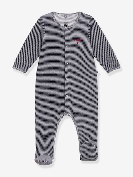 Gestreept slaappakje PETIT BATEAU marineblauw, gestreept - vertbaudet enfant 