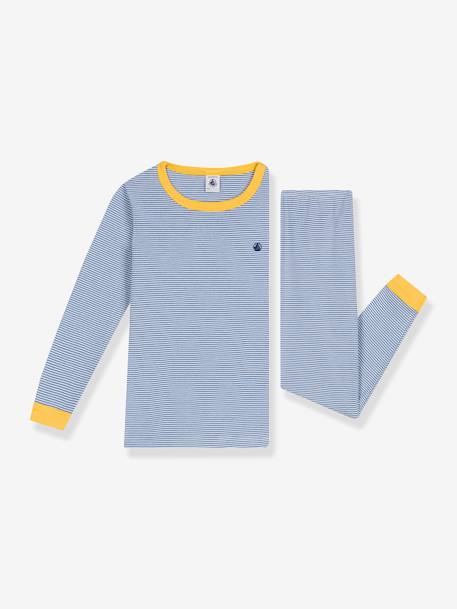 Gestreepte pyjama PETIT BATEAU blauw, gestreept - vertbaudet enfant 