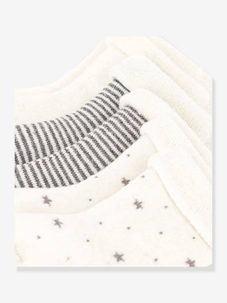 Set van 3 paar tricot babysokjes PETIT BATEAU ecru - vertbaudet enfant 