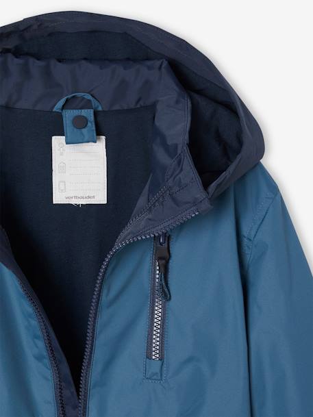 Technische 3-in-1 parka voor jongens inktblauw - vertbaudet enfant 