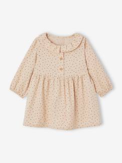 -Corduroy babyjurk met kraagje