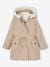 3-in-1 parka met capuchon meisje: taupe - vertbaudet enfant 