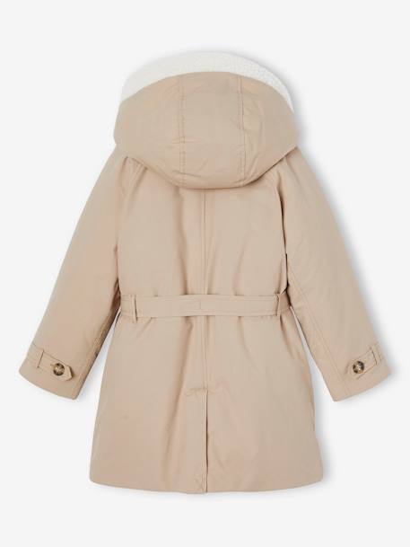 3-in-1 parka met capuchon meisje: taupe - vertbaudet enfant 