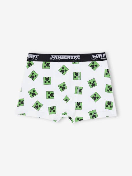 Set van 3 Minecraft® boxershorts voor jongens marineblauw - vertbaudet enfant 