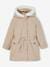 3-in-1 parka met capuchon meisje: taupe - vertbaudet enfant 