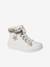 Hoge sneakers voor meisjes met rits en veters wit - vertbaudet enfant 