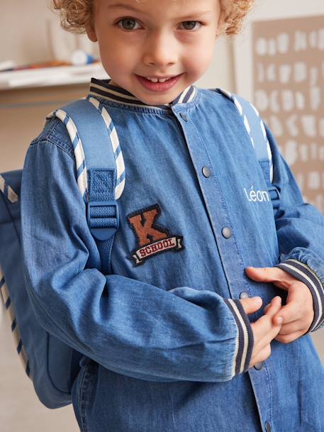 Jongensschooltas vos blauw - vertbaudet enfant 