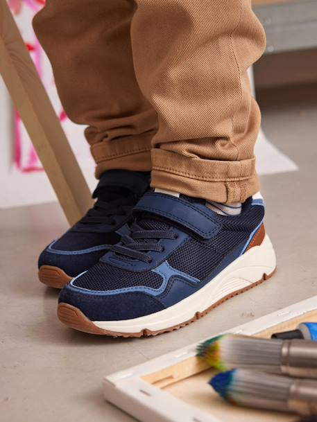 Sportieve kindersneakers met dikke zool veel blauw - vertbaudet enfant 