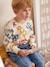 Jongensshirt in sweaterlook met print blauwgroen+ecru+okergeel - vertbaudet enfant 