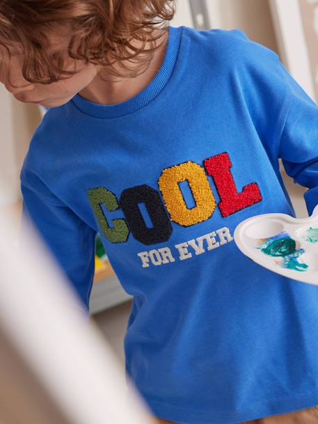 Cool shirt voor jongens felblauw - vertbaudet enfant 