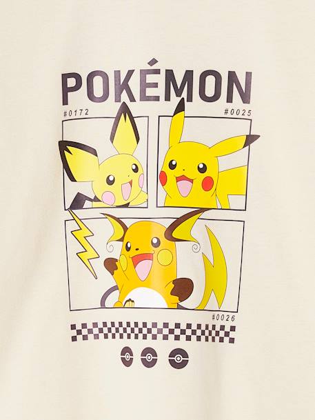 T-shirt Pikachu Evolution Pokemon®jongens zandbeige - vertbaudet enfant 