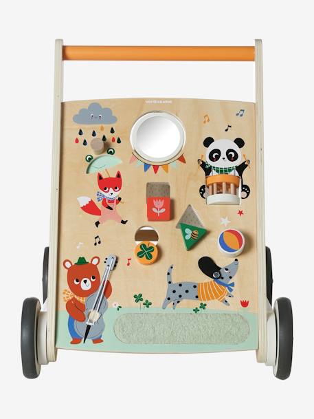 Loopwagen Les animaux joyeux van FSC-hout hout - vertbaudet enfant 